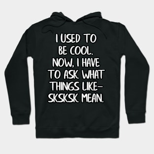 I Used to Be Cool Now I Have To Ask What Things Like SKSKSK Mean Hoodie